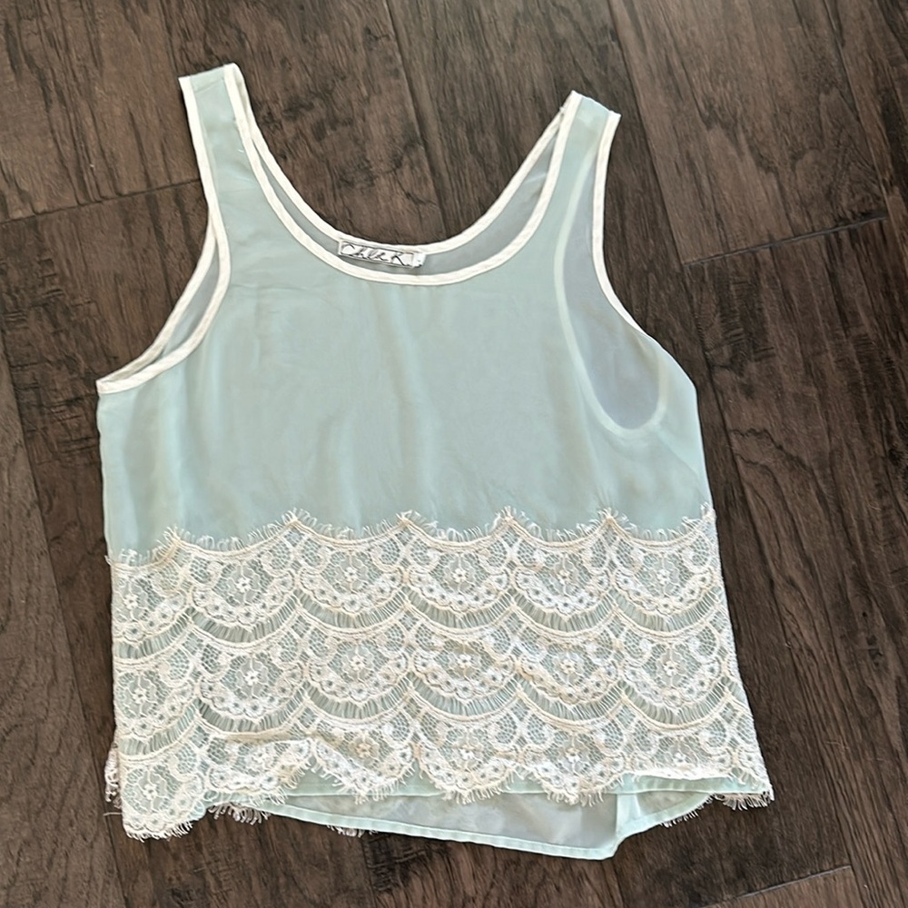 Chloe K. Sheer Lace Top